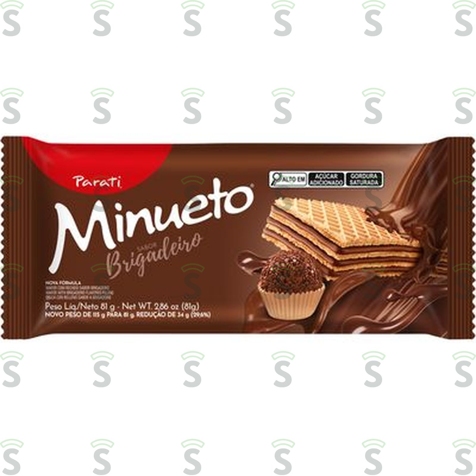 Parati-wafer minueto 81g brigadeiro