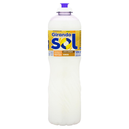 Detergente Líquido Girando Sol 500ml - Coco