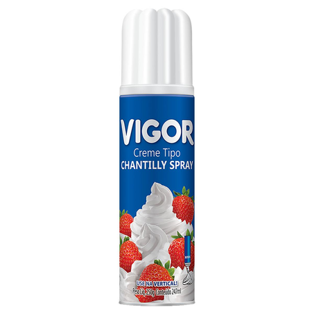 Chantilly Vigor 250g - Spray - Baunilha