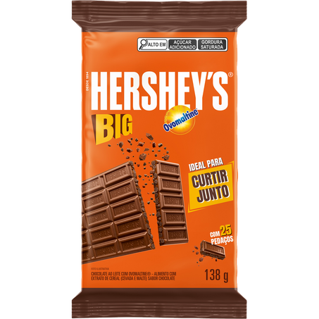 Choc hersheys 138g leite c/ovomaltine
