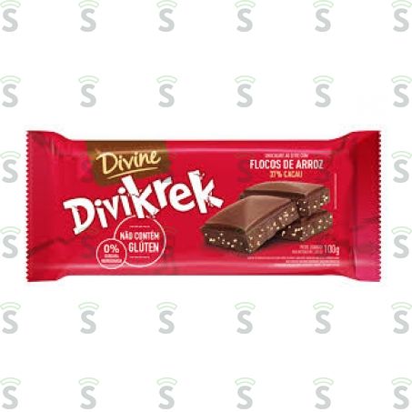  Chocolate Divikrek Flocos de Arroz Divine 100g