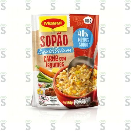  Sopão Maggi Equilibrium Carne Com Legumes 150g