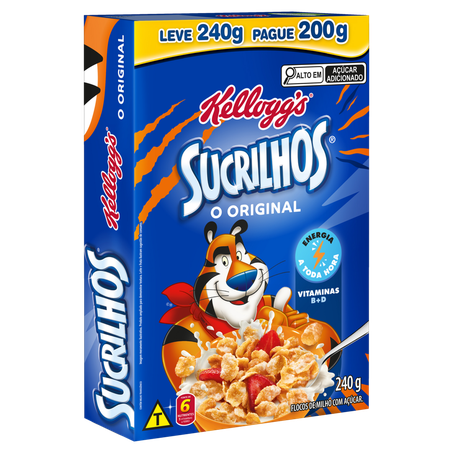 Cereal Kelloggs Sucrilhos Original Caixa Leve 240g Pague 200g 
 