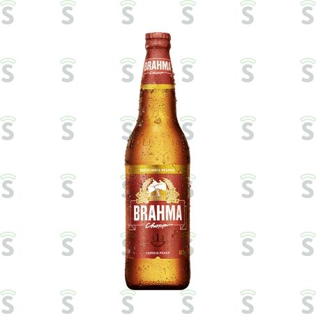  Cerveja Brahma Pilsen Garrafa 600ml