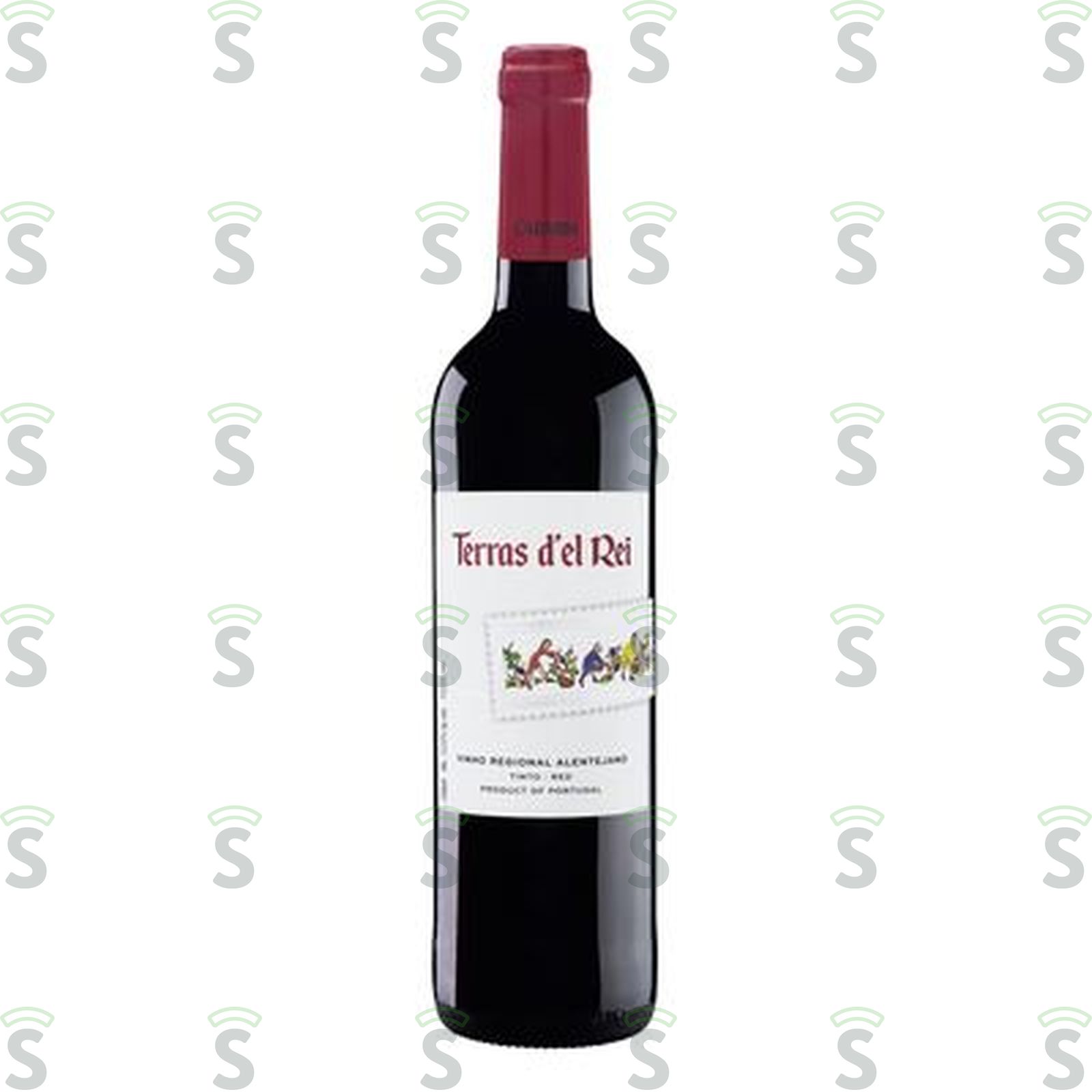 Vinho Português Tinto Seco Terras D'el Rei Trincadeira Aragonez Castelão Alentejano Garrafa 750ml