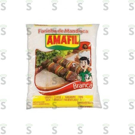  Amafil-farinha Mandioca 500g Branca