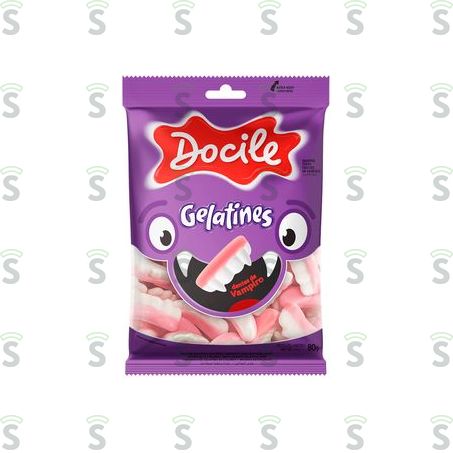  Docile-gelatines 80g Dentes de Vampiro