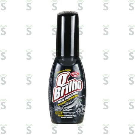 Cera Líquida Para Sapatos Q'brilho Preto 60ml