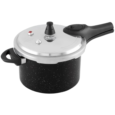 Panela de Pressão Brinox 4,2 Litros - Cerâmica - Preta - Ref.4954100