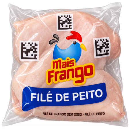 FILÉ PEITO FRANGO MAIS FRANGO CONGELADO PACOTE KG