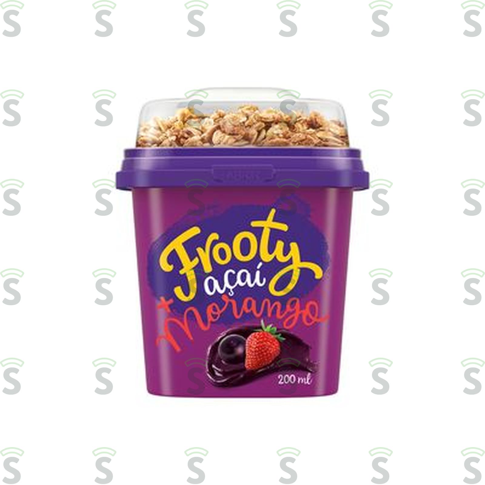 Açaí Congelado Frooty Morango com Granola Pote 200ML