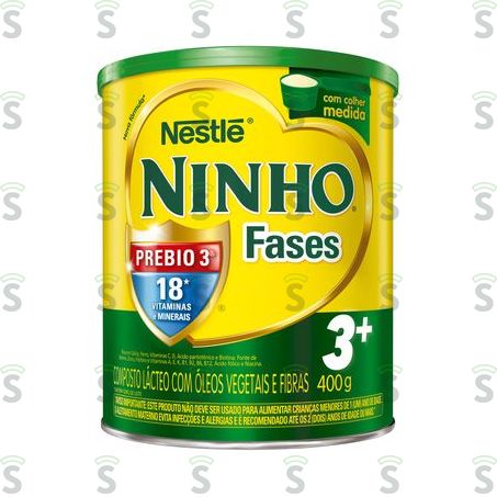  Composto Lácteo Nestlé Ninho Fases 3+ Lata 400gr