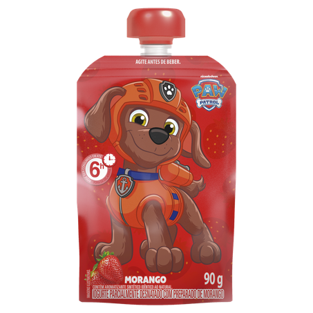 Iogurte Elegê Paw Patrol Desnatado Morango Squeeze 90g 
  360-4