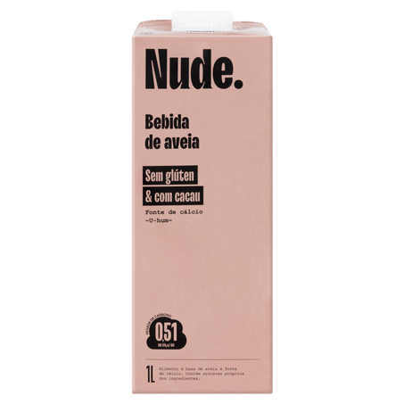 Bebida Vegetal Nude 1 Litro - Aveia - Orgânica- Cacau