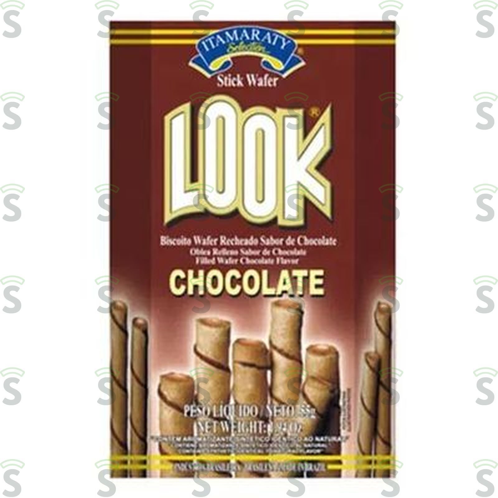 Biscoito Wafer Look Chocolate Itamaraty Embalagem 55G