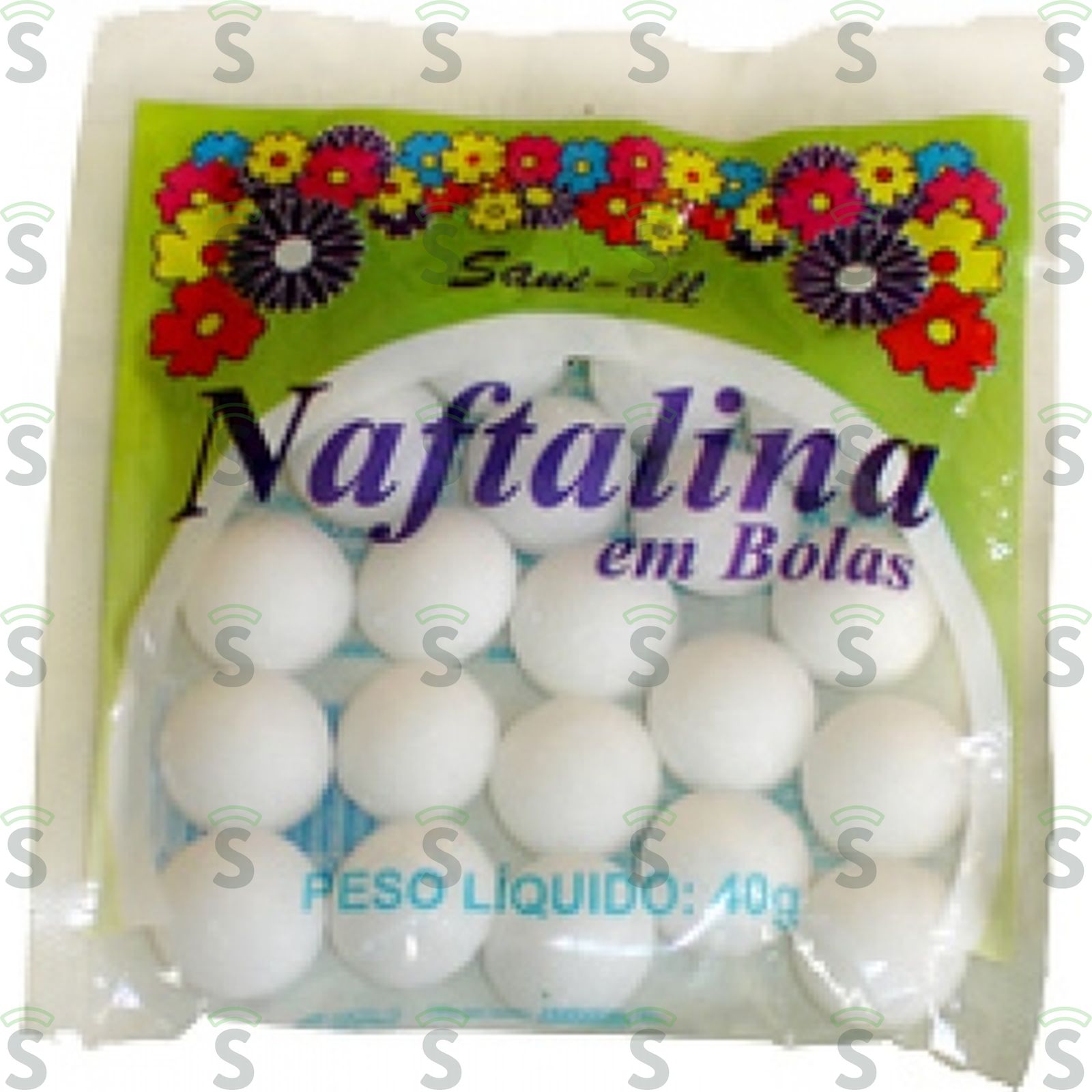 Sani all-naftalina em bolas 40g