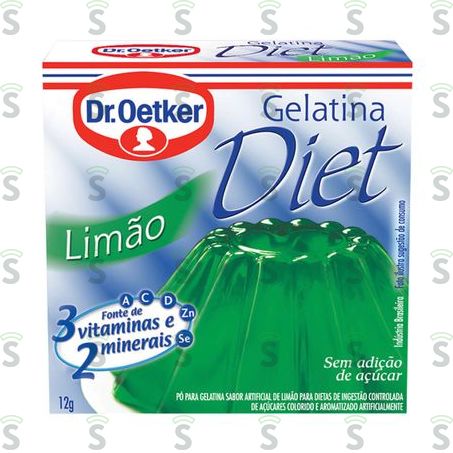  Gelatina Oetker Diet Limao 12g