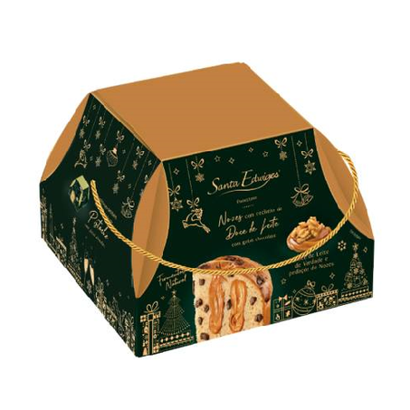 Panettone Sta Edwiges Nozes Recheado Doce De Leite 800g