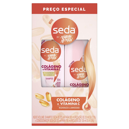 Conjunto Seda 300ml - Shampoo + 190ml - Condicionador