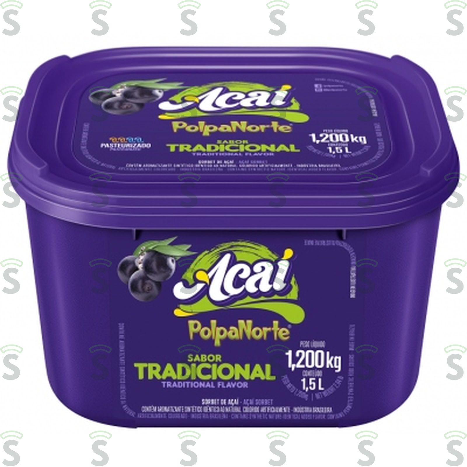 Açaí Congelado Polpa Norte Natural 1.2KG