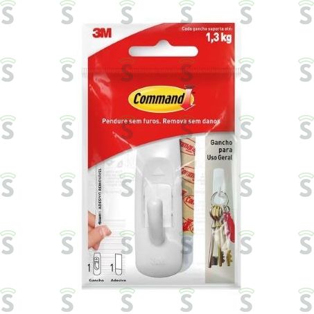  Gancho Adesivo Command 1,3kg Embalagem 1 Un