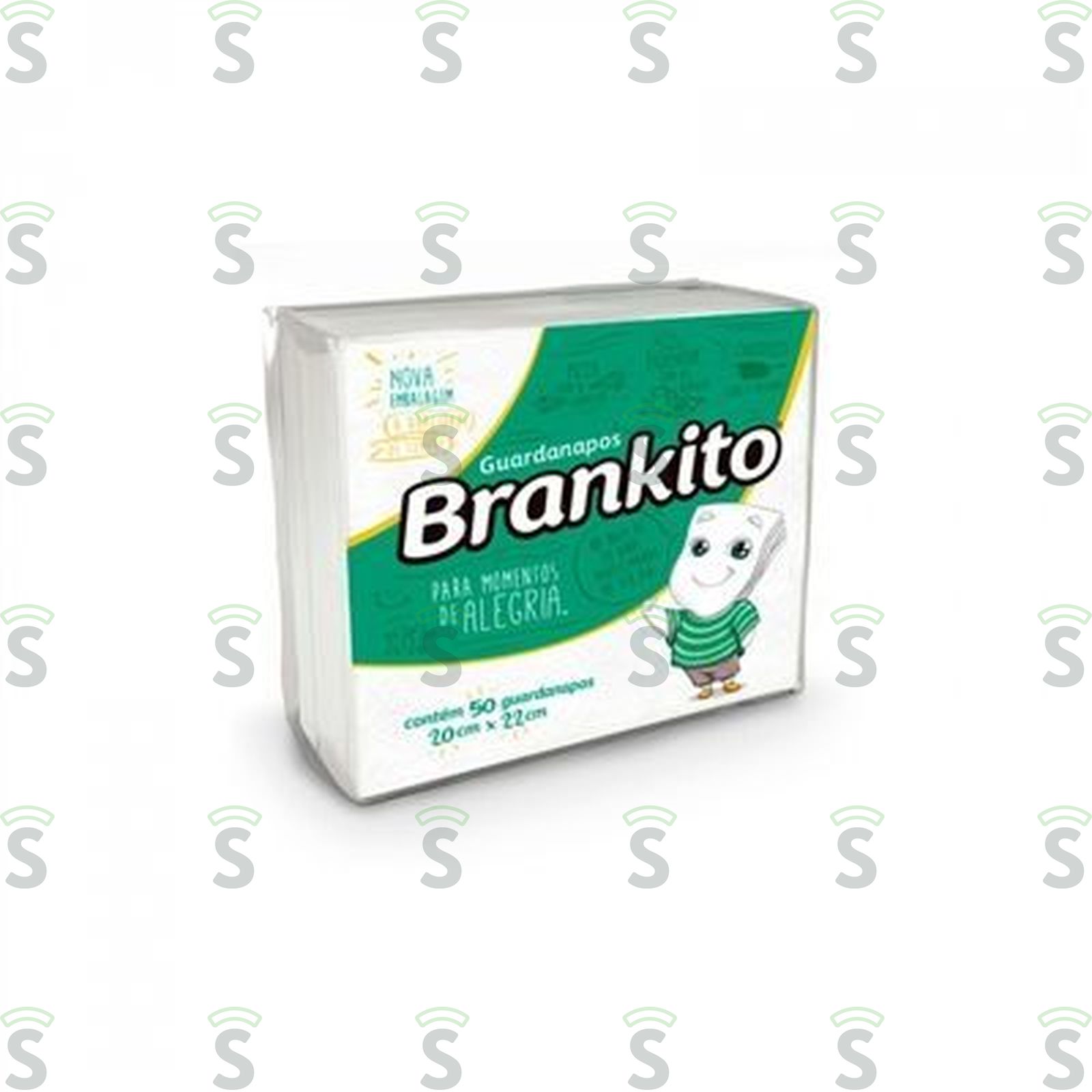 Guardanapo Brankito Plus 20cm X 22cm 50UN