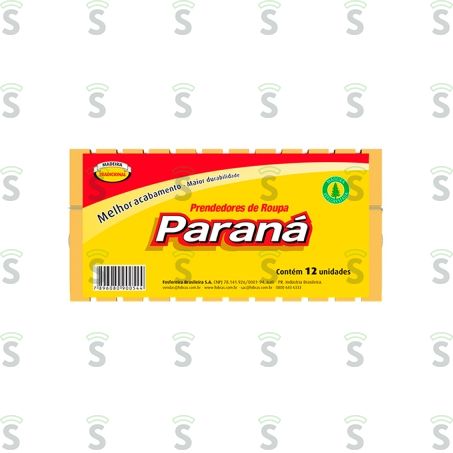  Parana-prendedor Roupa Madeira C/12