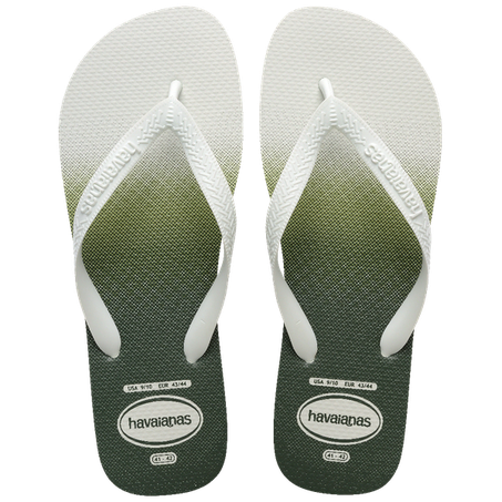 SANDÁLIAS HAVAIANAS TOP BASIC BRANCO E VERDE 39/40
