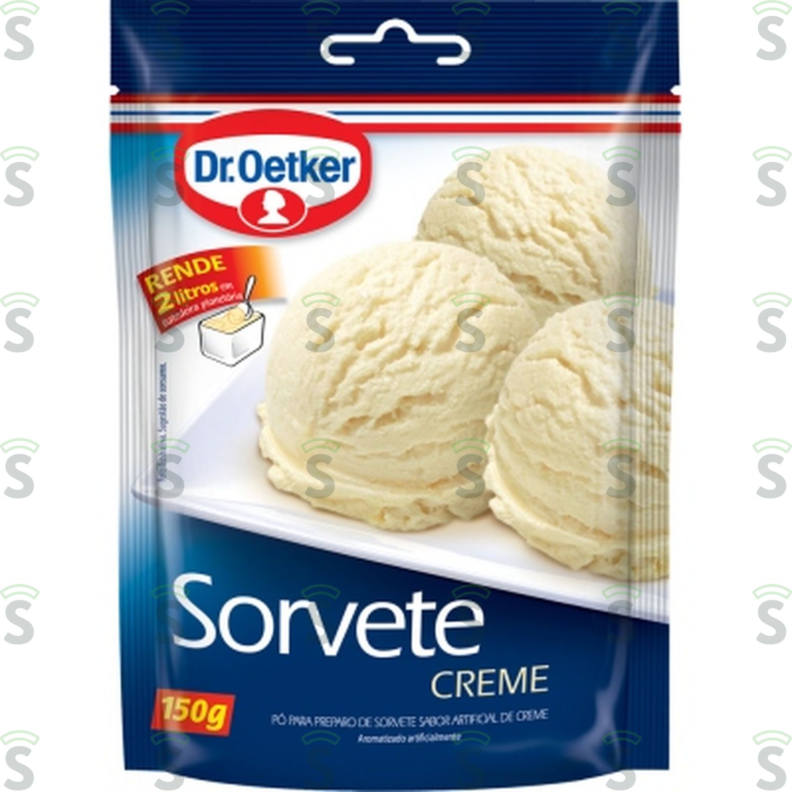 Oetker-po para sorvete 150g creme