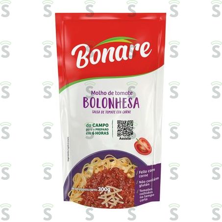  Bonare-molho Tomate 300g Bolonhesa Sc