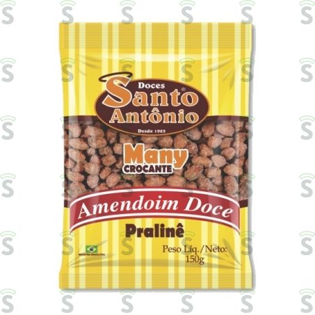  Doce de Amendoim Santo Antônio Many Crocante Embalagem 150g