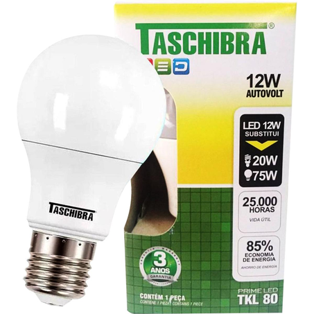 Lâmpada Taschibra LED - 12W - TKL 80 - 3000K - Ref. 
11080472