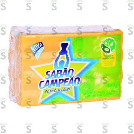  Sabão Em Barra Campeão 400g