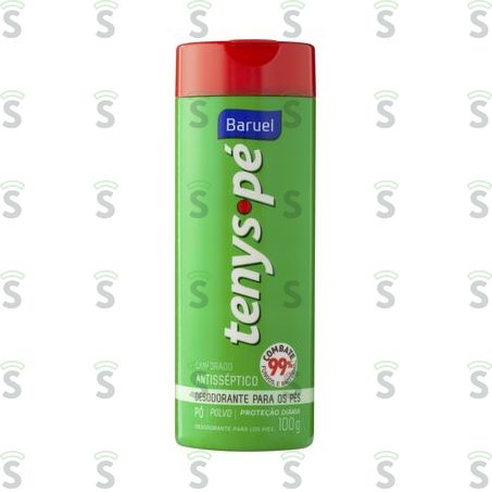  Desodorante Para Os Pés Baruel Tenys Pé Canforado Frasco 100gr