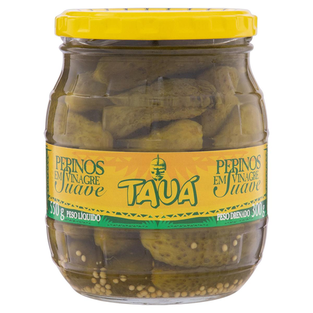 Pepino em Conserva Tauá 300g - Suave - Vidro