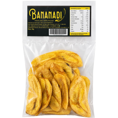 Banana Chips 50g - Salgada - Pacote