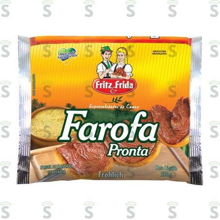  Farofa Pronta Fritz Frida Temperada 250g