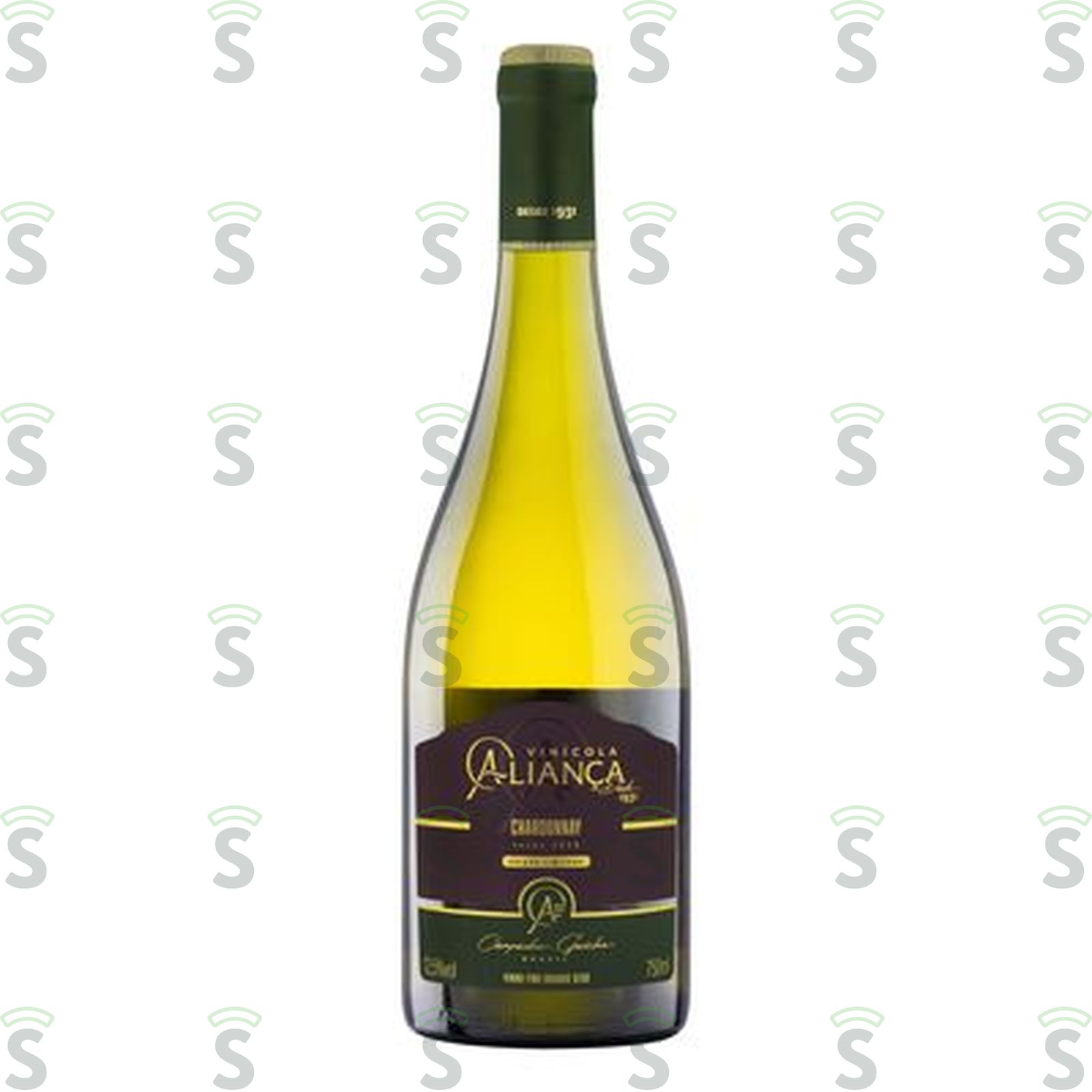 Vinho Brasileiro Branco Seco Aliança Chardonnay Campanha Gaúcha Garrafa 750ML