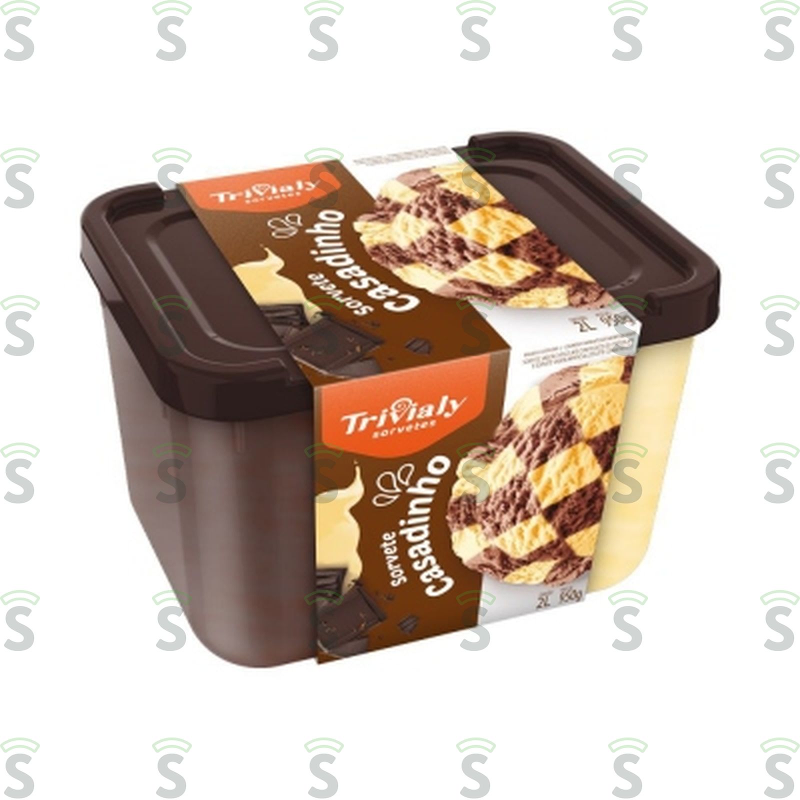 Sorvete Trivialy Casadinho Brig/Lte Cond 2LT