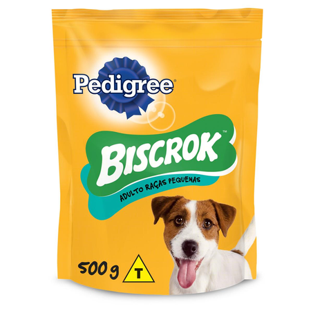 Biscoito Biscrok Pedigree 500g - Adulto - Raças Pequenas