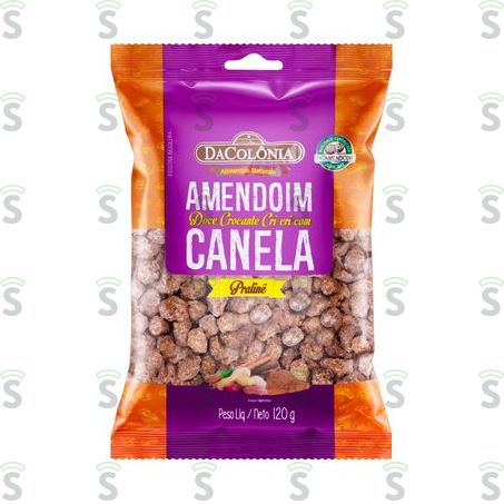  Amendoim Dacolônia Doce Com Canela 120g