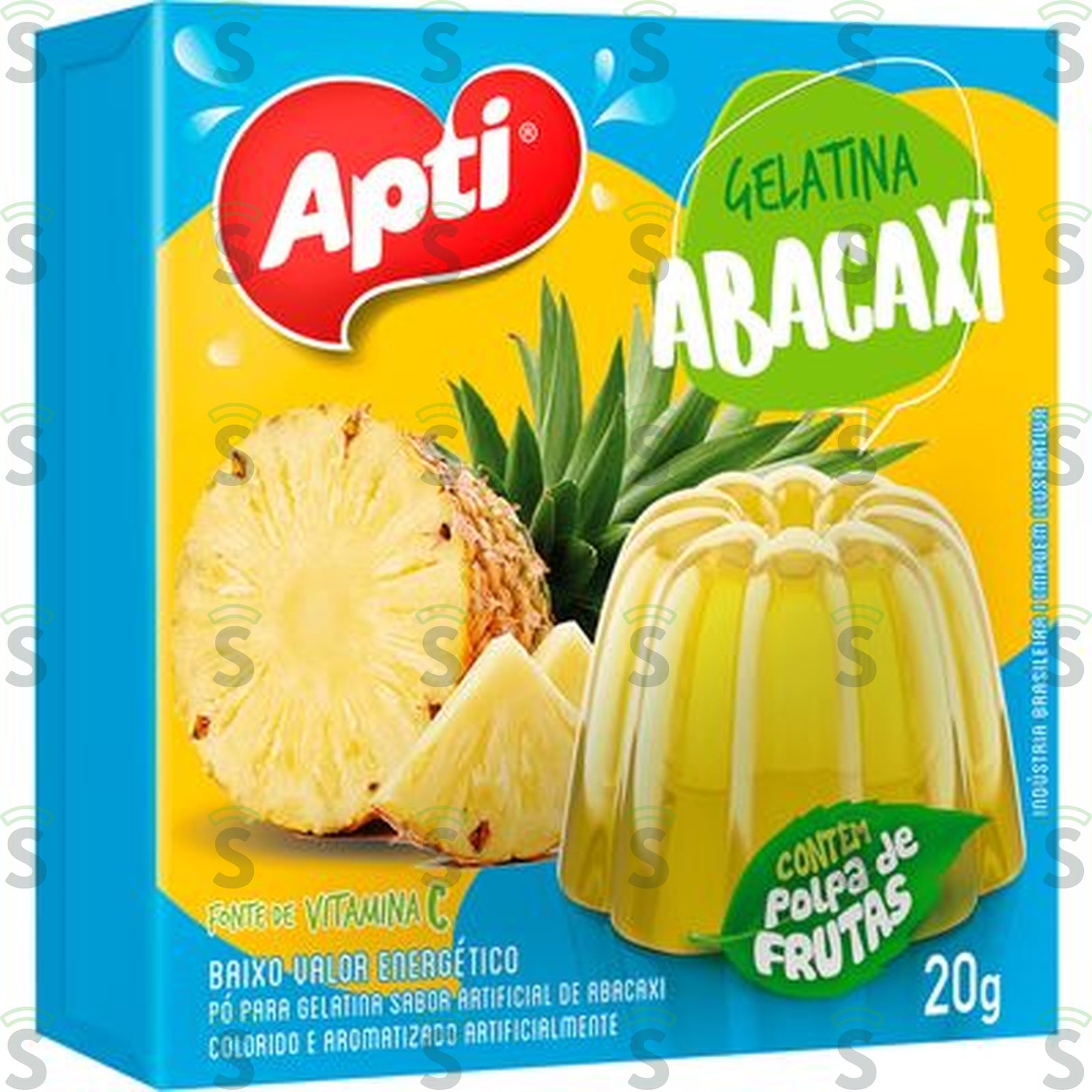 Gelatina Apti Sabor Abacaxi Caixa 20gr