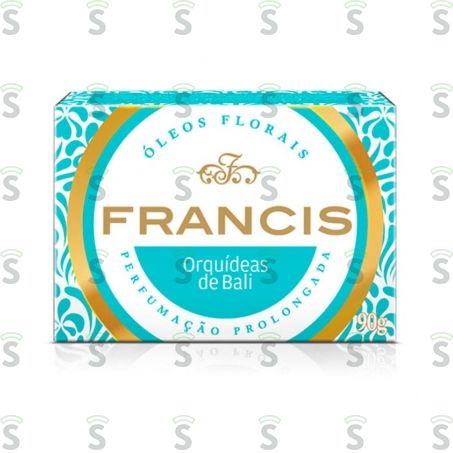  Sabonete Barra Vegetal Francis Orquídea e Quartzo Caixa 90gr