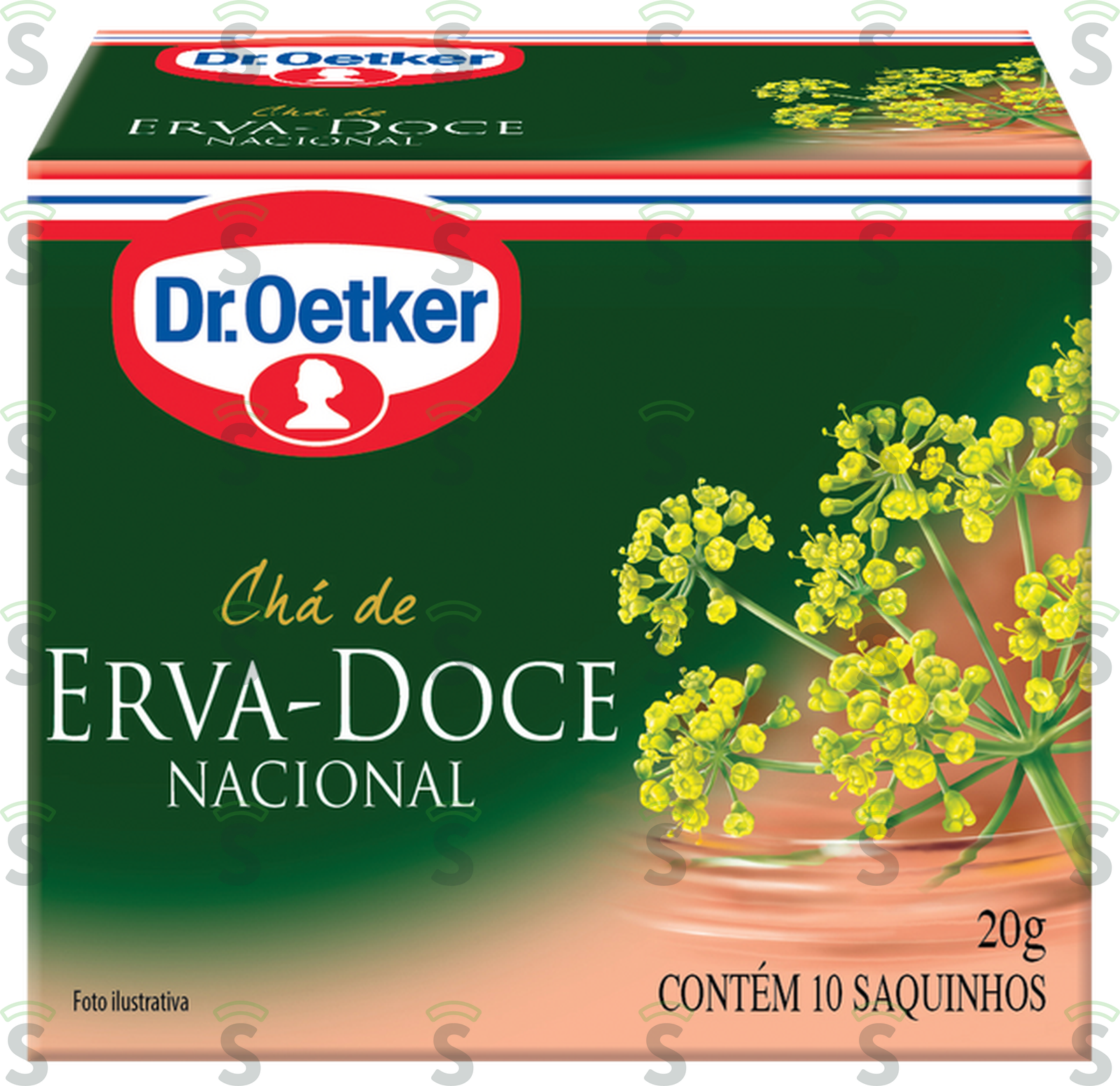 Oetker-cha c/10 erva doce 20g