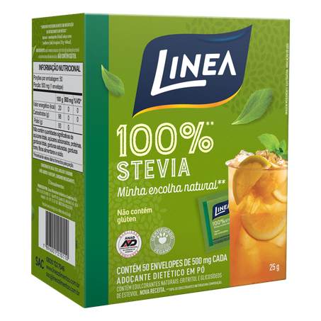 Adoçante Pó Linea 50 Sachê Caixa 25g 
 