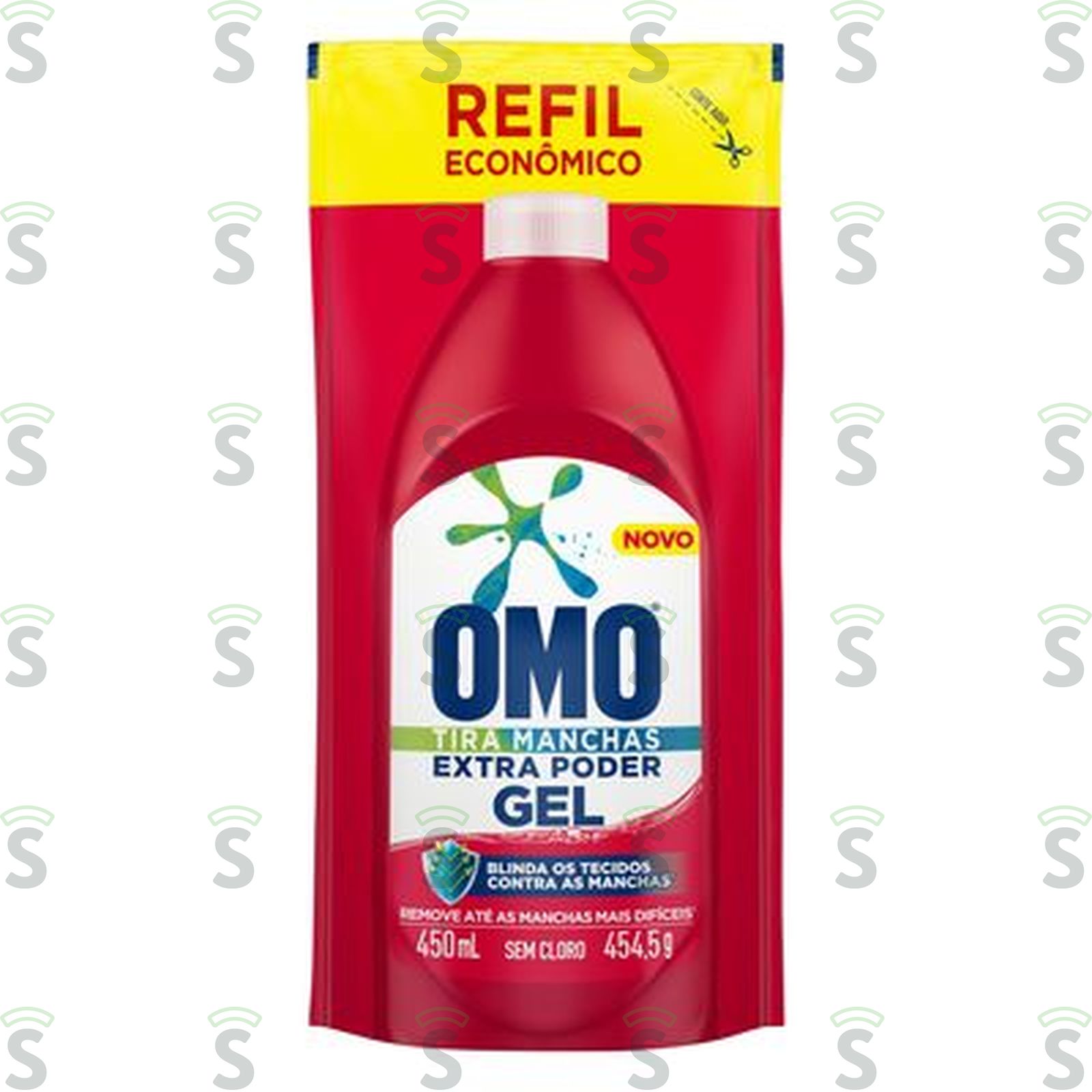 Tira Manchas Líquido Omo Extra Poder Roupas Coloridas Refil 450ML