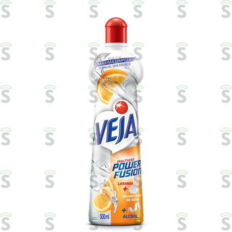  Limpador Multiuso Veja Laranja Power Fusion  Squeeze 500ml