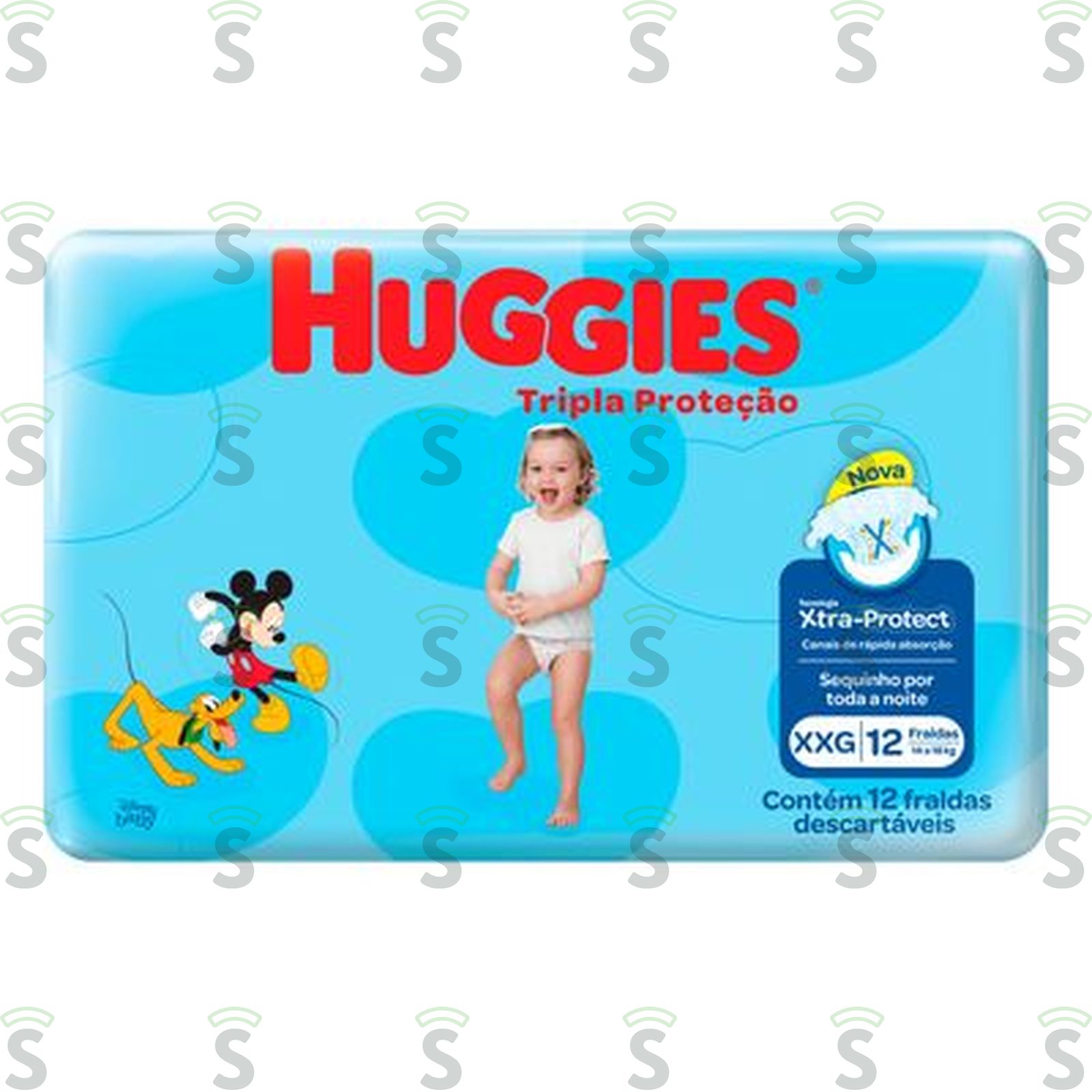 Huggies-fralda tripla protecao g c/18 .