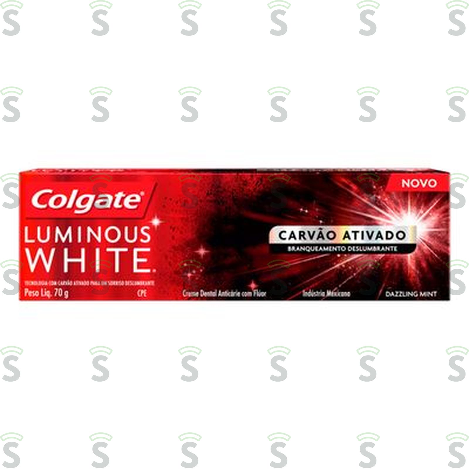 Creme Dental Colgate Luminous White Carvão Ativado Caixa 70gr