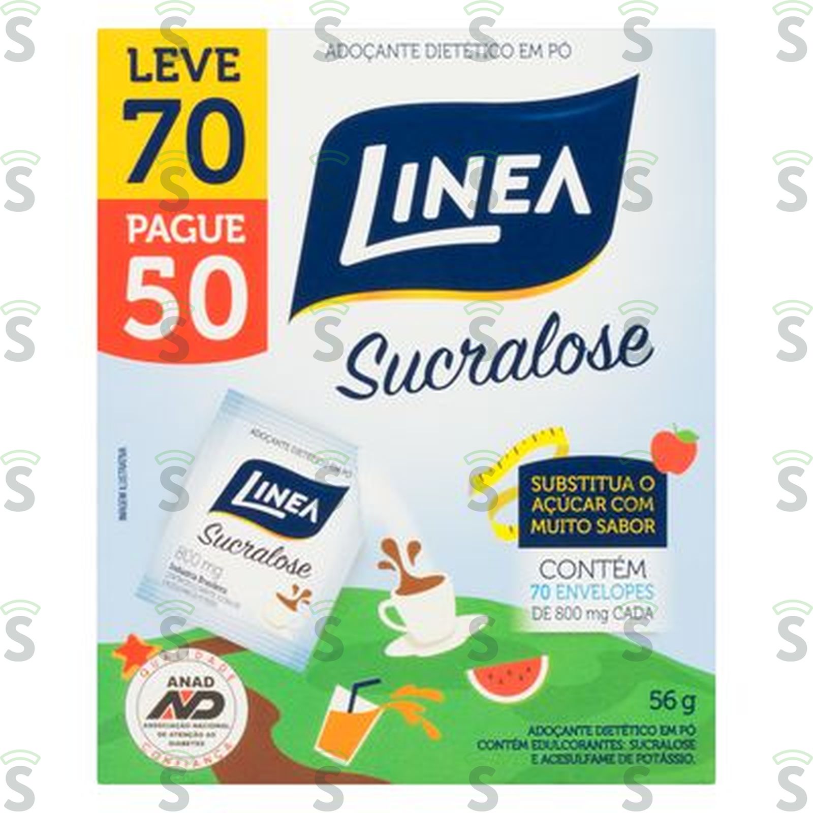 Adoçante Linea Sucralose em Pó Embalagem 70G